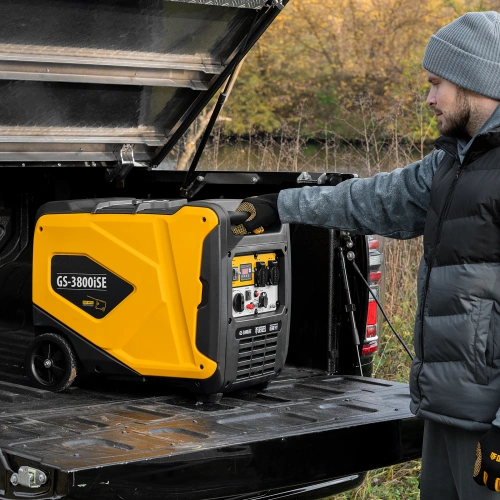 Генератор инверторный GS-3800iSE, 3,8 кВт, 230 В, закрытый корпус,электростартер Denzel по ценам производителя в Челябинске с доставкой по всей России