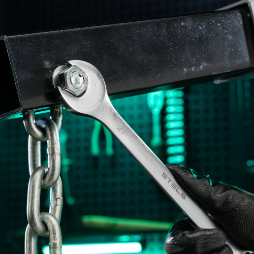 Ключ комбинированный, 21 мм, CrV, матовый хром Stels по ценам производителя в Челябинске с доставкой по всей России