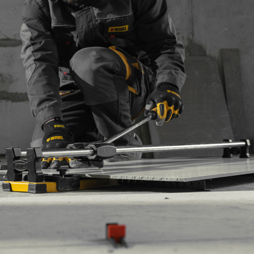 Плиткорез 1000х14мм, цельнометал. напр., каретка на подш., стальная станина, рукоятка-пенал Denzel по ценам производителя в Челябинске с доставкой по всей России