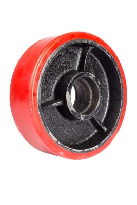 Колесо полиуретановое 160х50 мм без подшипника для тележек гидравлических JC/DF-III/DB/BFC купить в Москве с доставкой по всей России | ProtosMarket.ru