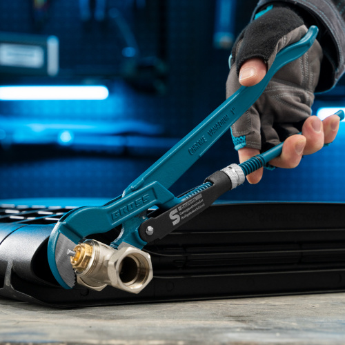 Ключ трубный рычажный 1, №1, цельнокованый, CrV, тип "S" Gross по ценам производителя в Челябинске с доставкой по всей России