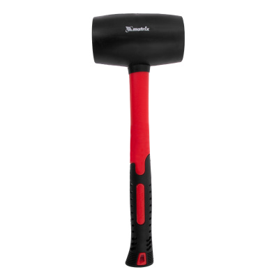 Киянка резиновая, 910 г, черная резина, фибергласовая рукоятка Matrix купить в Москве с доставкой по всей России | ProtosMarket.ru