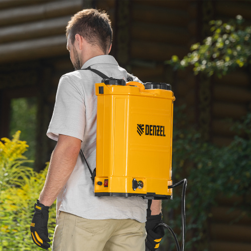 Опрыскиватель ранцевый аккумуляторный D-16LA, 16 л, 12 В, 8 Ач Denzel по ценам производителя в Челябинске с доставкой по всей России
