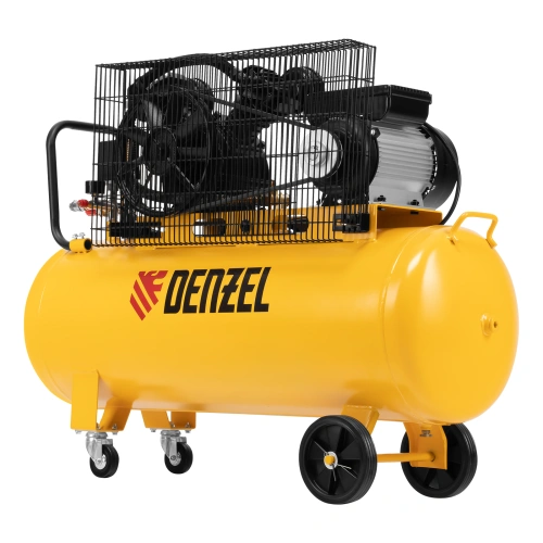 Компрессор воздушный BCV2200/100, ременный привод, 2.2 кВт, 100 литров, 370 л/мин Denzel по ценам производителя в Челябинске с доставкой по всей России