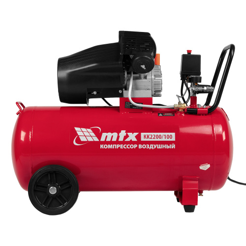 Компрессор воздушный КК-2200/100, 2,2 кВт, 350 л/мин, 100 л, прямой привод, масляный MTX по ценам производителя в Челябинске с доставкой по всей России