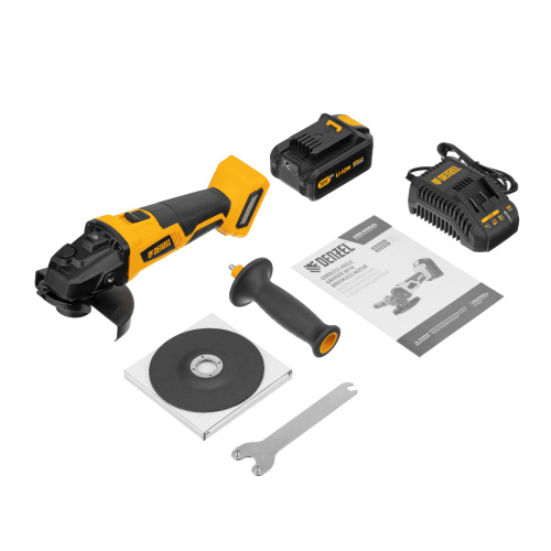 Машина углошлифовальная аккумуляторная бесщет. BLG-IB-18-125-4, Li-ion, 18 В Denzel по ценам производителя в Челябинске с доставкой по всей России