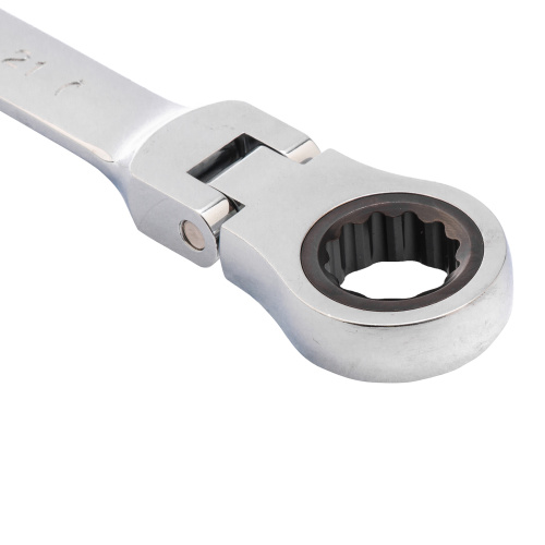 Ключ комбинированный трещоточный, 21 мм, CrV, шарнирный, зеркальный хром Matrix по ценам производителя в Челябинске с доставкой по всей России