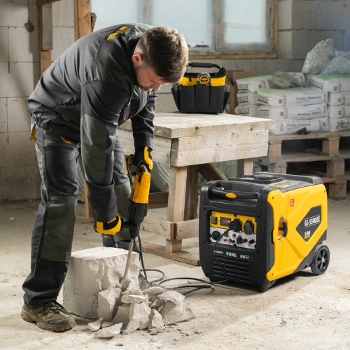 Генератор инверторный GS-5500iSE, 5,5 кВт, 230 В, закрытый корпус,электростартер Denzel по ценам производителя в Челябинске с доставкой по всей России