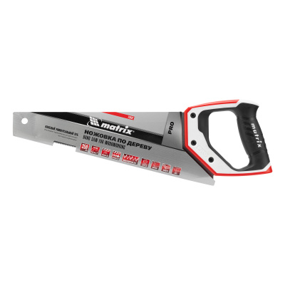 Ножовка по дереву для точных пильных работ, 350 мм, каленый зуб 3D, 14 TPI, трехкомпонентная рукоятка, Pro Matrix по ценам производителя в Челябинске с доставкой по всей России