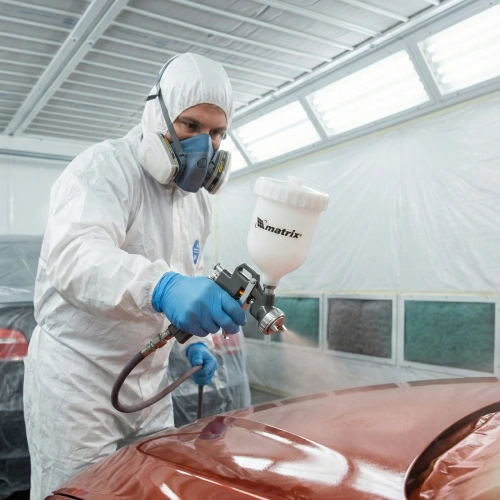 Набор пневмоинструмента, 5 предметов, быстросъемное соединение, краскораспылитель с верхним бачком Matrix по ценам производителя в Челябинске с доставкой по всей России