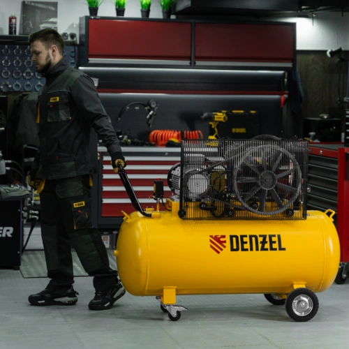 Компрессор воздушный рем. привод BCV 5500-T/270, 5,5 кВт, 270 литров, 850 л/мин Denzel по ценам производителя в Челябинске с доставкой по всей России