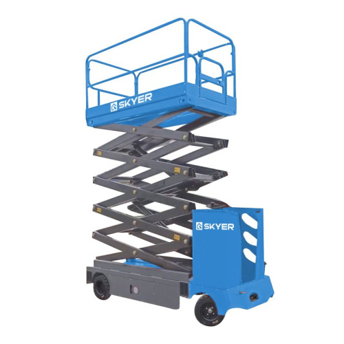 Подъемник самоходный электрический ножничный с кабиной SKYER NPF1305 по ценам производителя в Челябинске с доставкой по всей России