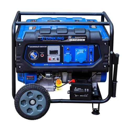 Генератор бензиновый Dinking DKA6500EW (6,5кВт, электростартер, 15лс, колёса) по ценам производителя в Челябинске с доставкой по всей России