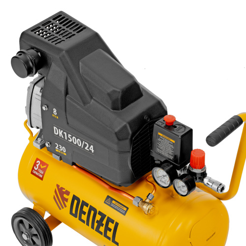 Компрессор воздушный DK1500/24, Х-PRO 1.5 кВт, 230 л/мин, 24 л Denzel по ценам производителя в Челябинске с доставкой по всей России