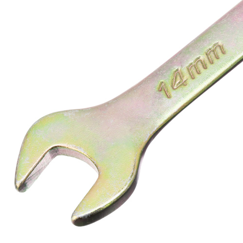 Ключ комбинированный, 14 мм, желтый цинк Сибртех по ценам производителя в Челябинске с доставкой по всей России