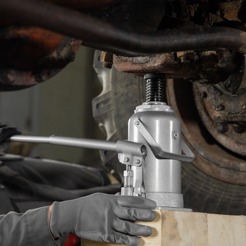 Домкрат гидравлический бутылочный, 20 т, h подъема 244-449 мм Matrix по ценам производителя в Челябинске с доставкой по всей России