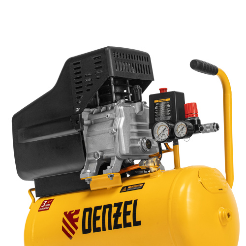 Компрессор воздушный DC1500/24, прямой привод, 1.5 кВт, 24 литра, 220 л/мин Denzel по ценам производителя в Челябинске с доставкой по всей России