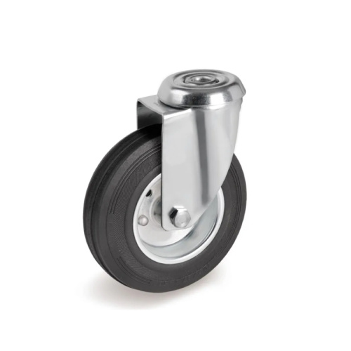 Колесо поворотное SCh 55 125 мм резина под болт купить в Москве с доставкой по всей России | ProtosMarket.ru