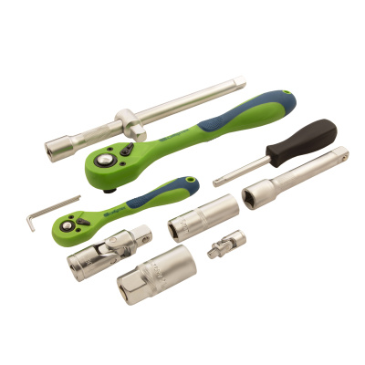 Набор инструментов 108 предметов, CrV, 1/2", 1/4" Сибртех по ценам производителя в Челябинске с доставкой по всей России