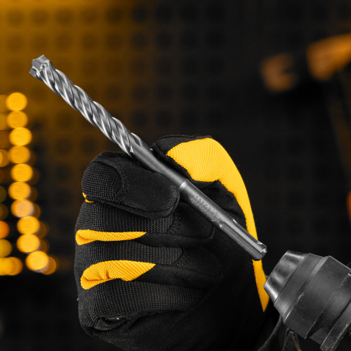 Бур по бетону, цельная крестовая пластина, 12x165 мм, SDS PLUS Denzel по ценам производителя в Челябинске с доставкой по всей России