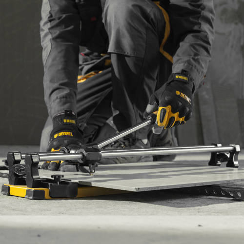 Плиткорез 600х14мм, цельнометал. напр., каретка на подш., стальная станина, рукоятка-пенал Denzel по ценам производителя в Челябинске с доставкой по всей России