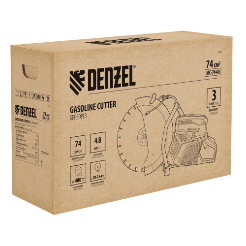 Бензорез МС-7440, 74 см3, диаметр диска 400 мм DENZEL по ценам производителя в Челябинске с доставкой по всей России