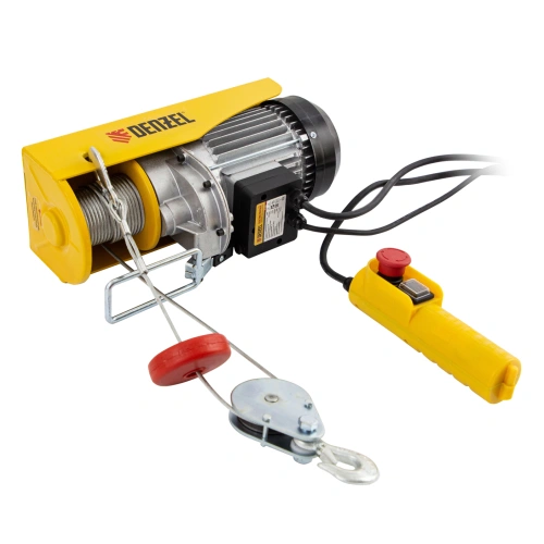 Тельфер электрический TF-500, 0.5 т, 1020 Вт, высота 12 м, 10 м/мин Denzel по ценам производителя в Челябинске с доставкой по всей России