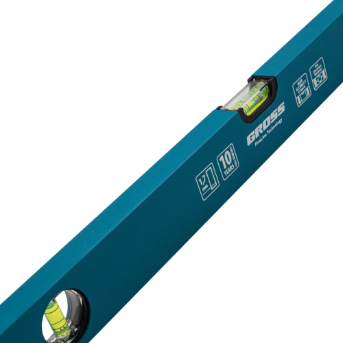 Уровень алюминиевый усиленный, 600 мм, 3 глазка Gross по ценам производителя в Челябинске с доставкой по всей России