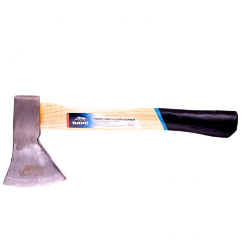 Топор плотницкий, кованый, деревянная рукоятка, 600 г, пескоструйное покрытие полотна Барс по ценам производителя в Челябинске с доставкой по всей России