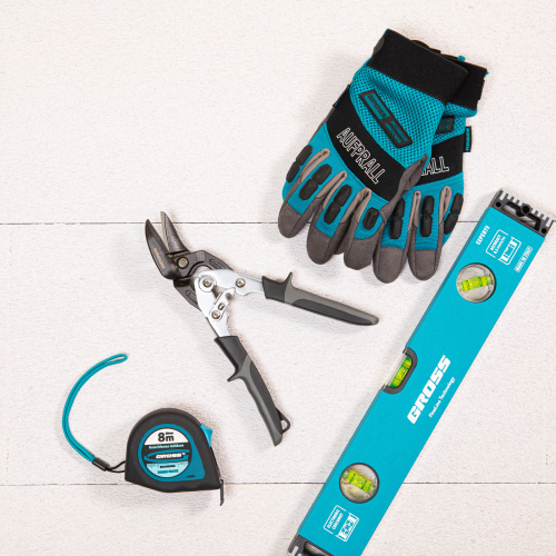 Ножницы по металлу "Piranha", усиленные, 255 мм, прямой и левый рез, сталь СrMo, двухкомпонентные рукоятки Gross по ценам производителя в Челябинске с доставкой по всей России