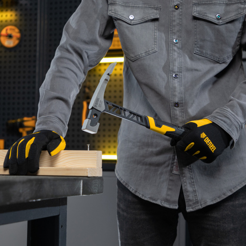 Молоток каменщика 680 г, цельнокованый, двухкомпонентная обрезиненная рукоятка Denzel по ценам производителя в Челябинске с доставкой по всей России