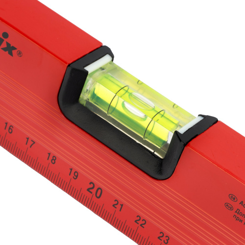 Уровень алюминиевый, 400 мм, 3 глазка, красный, линейка Matrix по ценам производителя в Челябинске с доставкой по всей России