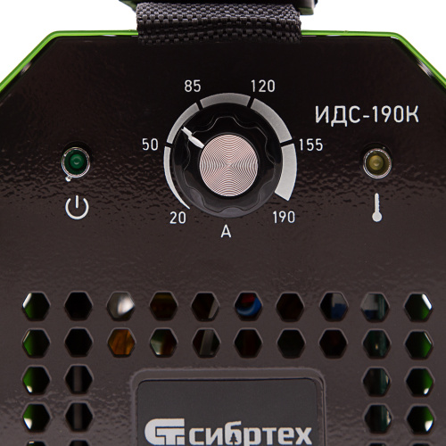 Инверторный аппарат дуговой сварки ИДС-190K, 190 А, ПВ 80%, диаметр электрода 1,6-4 мм Сибртех по ценам производителя в Челябинске с доставкой по всей России
