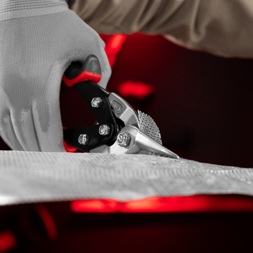 Ножницы по металлу, 250 мм, прямой рез, сталь CRMO, двухкомпонентные рукоятки, PRO Matrix по ценам производителя в Челябинске с доставкой по всей России