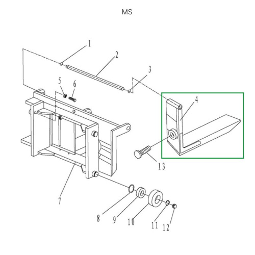Вила для ручного штабелера для MS1516 по ценам производителя в Челябинске с доставкой по всей России