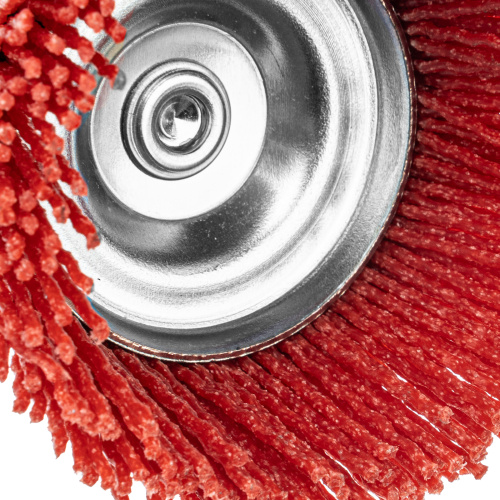 Щетка для дрели, 75 мм, Чашка, со шпилькой, нейлоновая щетина Denzel по ценам производителя в Челябинске с доставкой по всей России