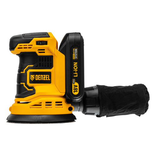 Машина шлифовальная эксцентриковая аккумуляторная COS-125, 18В Li-Ion Denzel по ценам производителя в Челябинске с доставкой по всей России