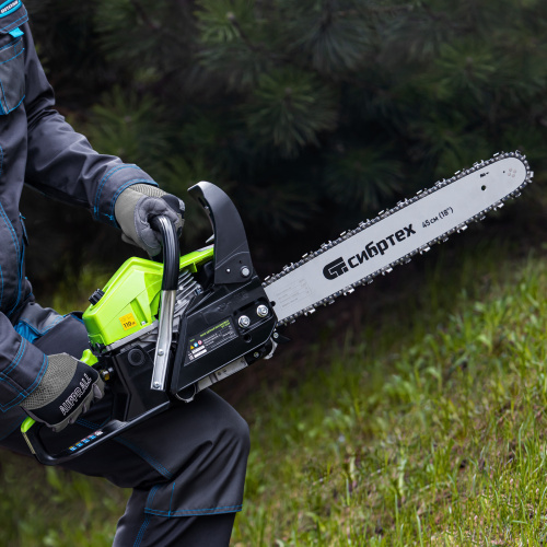 Пила цепная бензиновая БП-5245, 52 см3, шина 45 см, шаг 0.325, паз 1,5 мм, 72 звена Сибртех по ценам производителя в Челябинске с доставкой по всей России