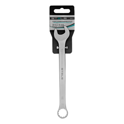 Ключ комбинированный, 15 мм, CrV, матовый хром Stels по ценам производителя в Челябинске с доставкой по всей России