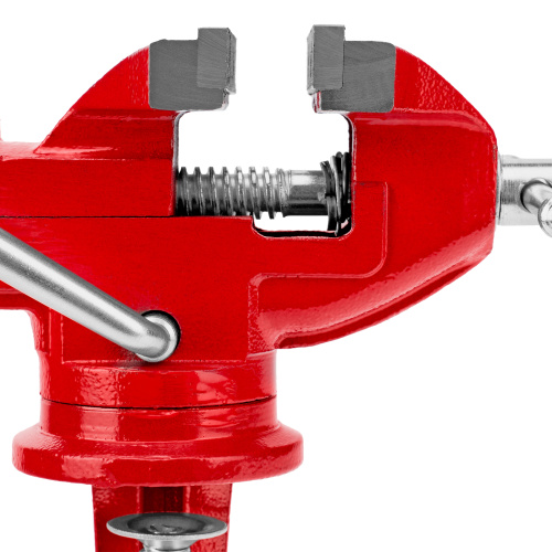 Тиски слесарные, 80 мм, настольные, поворотные, c наковальней MTX по ценам производителя в Челябинске с доставкой по всей России