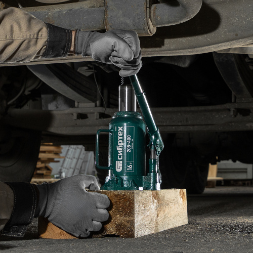 Домкрат гидравлический бутылочный, 16 т, 205-400 мм Сибртех по ценам производителя в Челябинске с доставкой по всей России