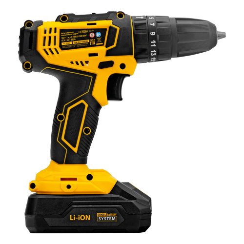 Дрель-шуруповерт аккумуляторная ударная CID-18-02BM, Li-Ion, 18 В, 2 акк. Denzel по ценам производителя в Челябинске с доставкой по всей России