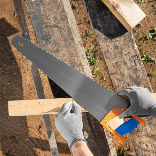 Ножовка по дереву, 500 мм, шаг зубьев 6.5 мм, пластиковая рукоятка по ценам производителя в Челябинске с доставкой по всей России