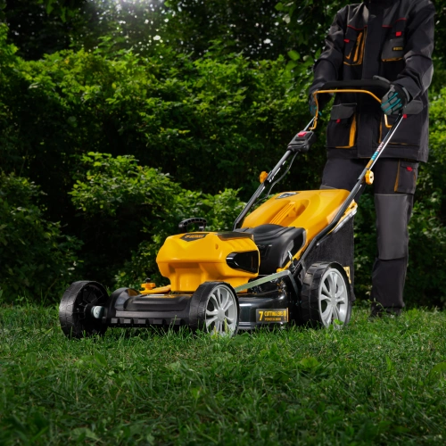 Газонокосилка аккумуляторная бесщеточная RLM450-36, Li-ion, 36 В, 4 Ач, 450 мм, травосборник 40 л Denzel по ценам производителя в Челябинске с доставкой по всей России