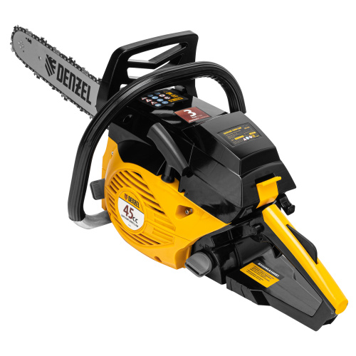 Пила цепная бензиновая DGS-4516, шина 40 см, 45 см3, 3 л.с, шаг 3/8, паз 1.3 мм, 57 звеньев Denzel по ценам производителя в Челябинске с доставкой по всей России
