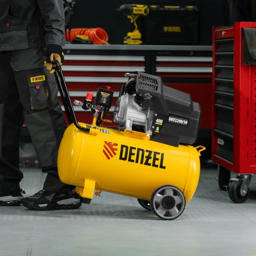 Компрессор воздушный DKV2200/50, Х-PRO 2.2 кВт, 400 л/мин, 50 л Denzel по ценам производителя в Челябинске с доставкой по всей России
