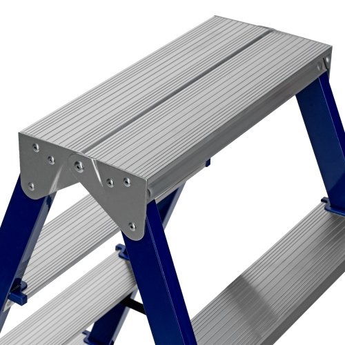 Стремянка двусторонняя 6 ступеней, стальная, Сибртех по ценам производителя в Челябинске с доставкой по всей России