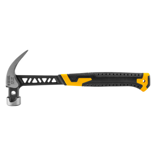 Молоток-гвоздодер 450 г, цельнокованый,боек с магнитом, двухкомп. обрезин. рук-ка Denzel по ценам производителя в Челябинске с доставкой по всей России