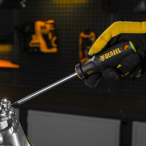 Отвертка PZ3x150 мм, CrV, трехкомпонентная рукоятка Denzel по ценам производителя в Челябинске с доставкой по всей России