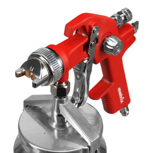 Краскораспылитель HVLP пневмат. с нижним бачком V= 1 л, сопло диаметром 1.4 мм Matrix по ценам производителя в Челябинске с доставкой по всей России